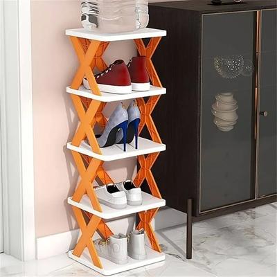 Versatile Multicolor Shoe Rack - 1 Pc with Easy-To-Use Features for Convenient Storage