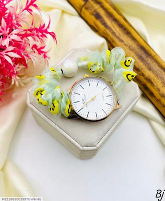 Stylish Women's Quartz Watch - 1 Pc Water Resistant Bracelet Timepiece